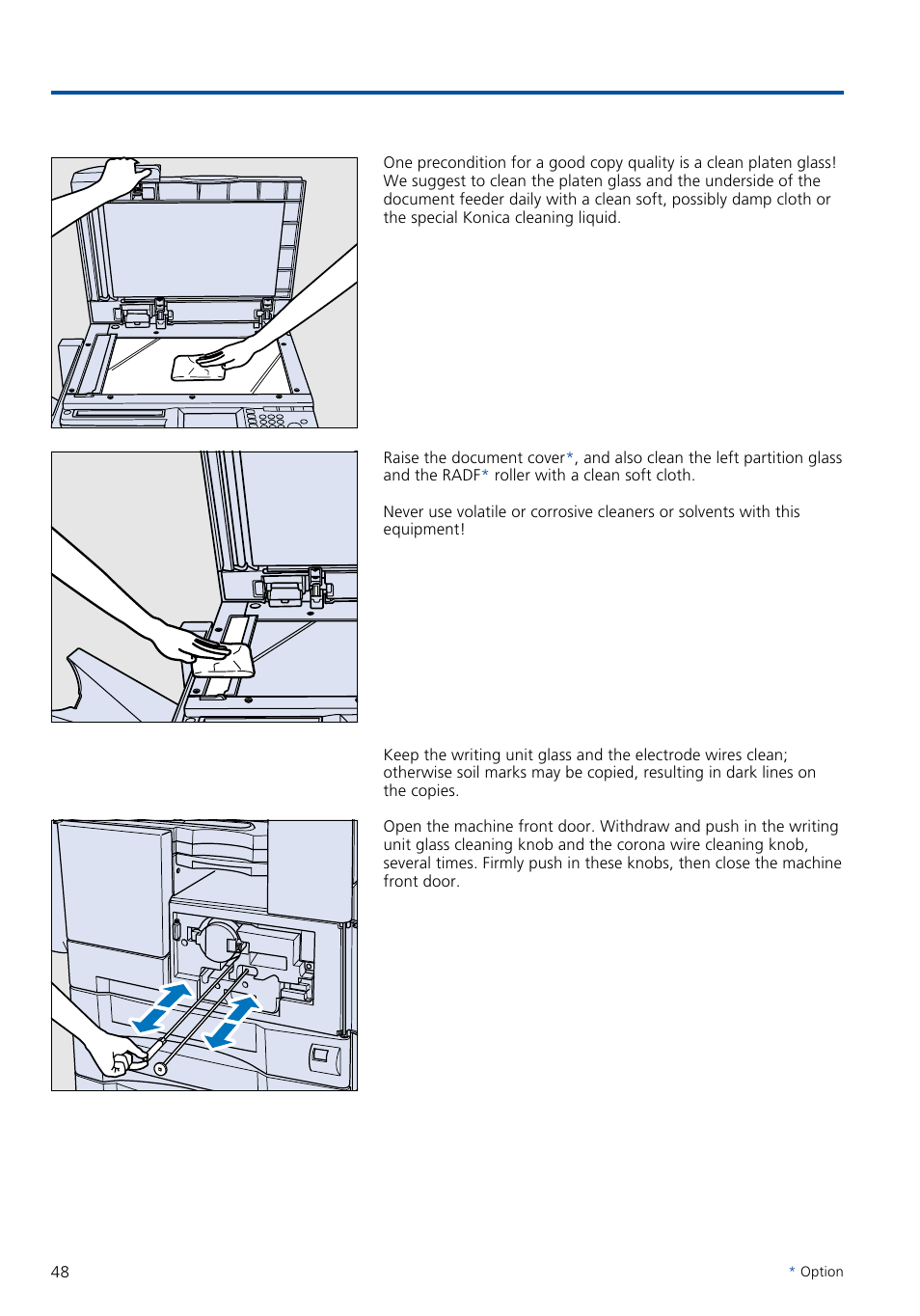 Troubleshooting, 6 care advice | Konica Minolta 7020 User Manual | Page 48 / 58