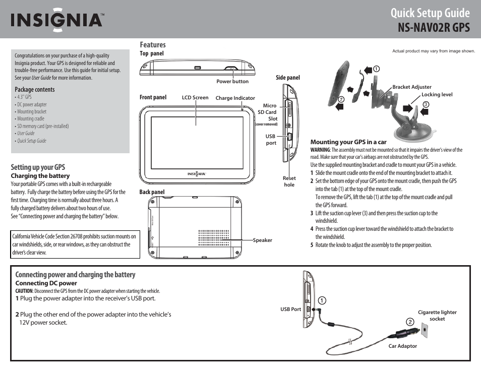 Konica Minolta NS-NAV02R GPS User Manual | 2 pages