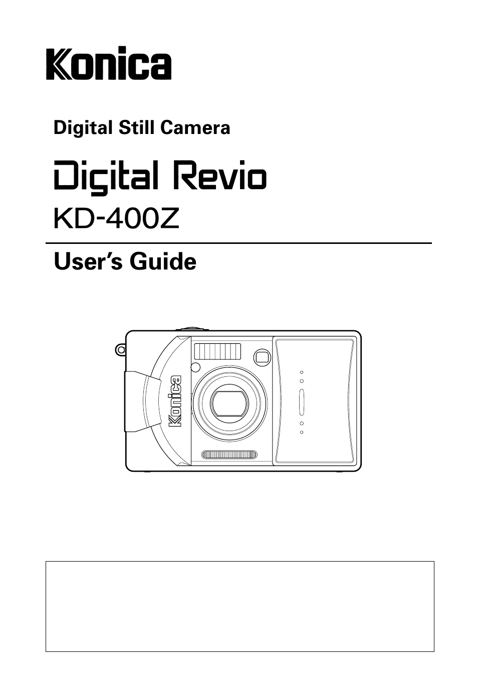 Konica Minolta Konica Digital Revio KD-400Z User Manual | 117 pages