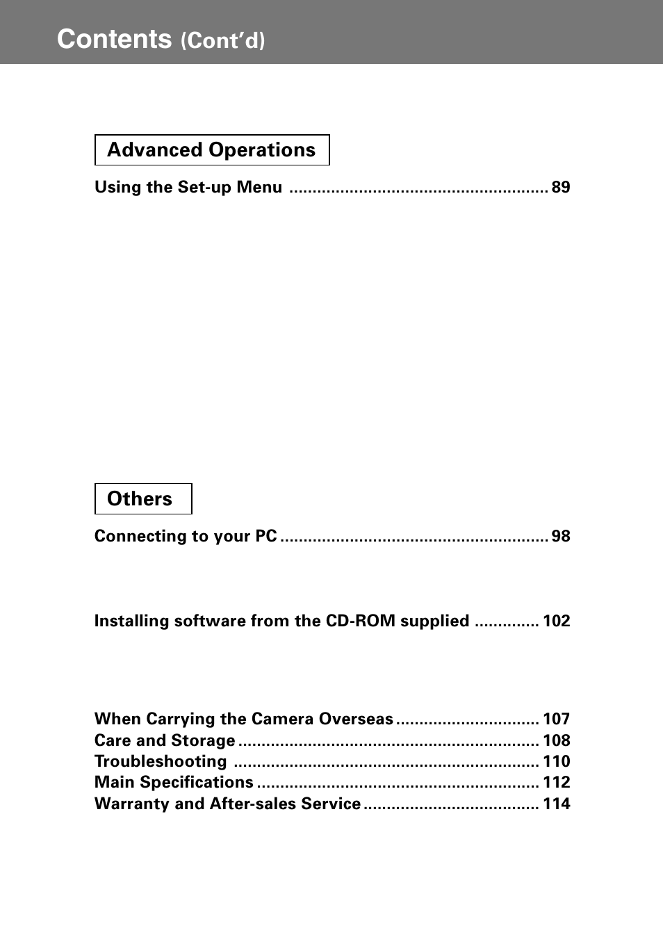 Konica Minolta Konica Digital Revio KD-400Z User Manual | Page 5 / 117