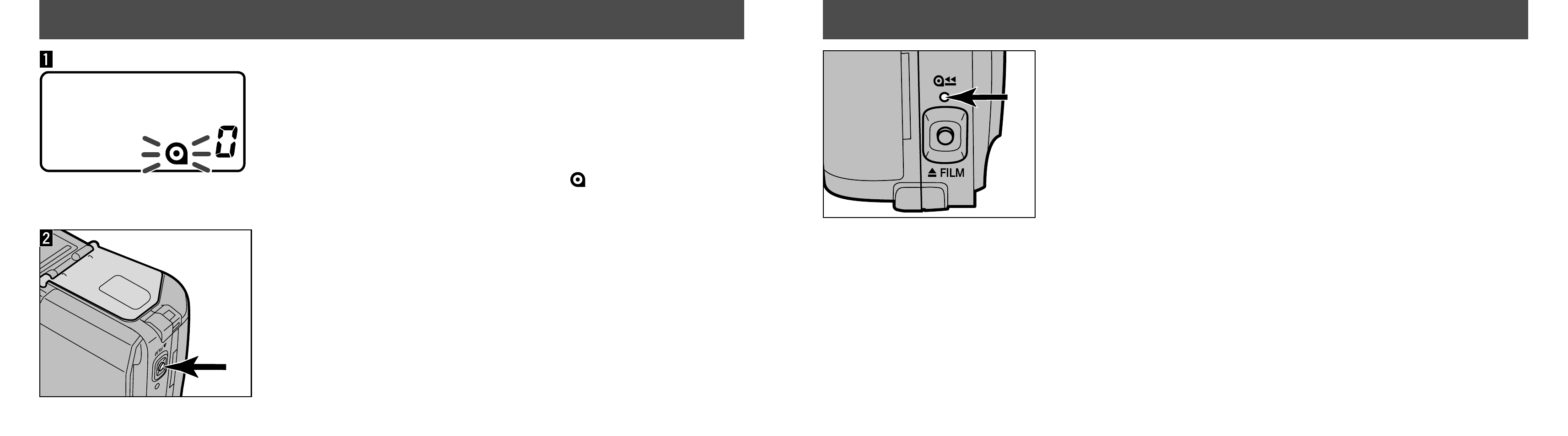 Rewinding the film - manual, Rewinding the film - automatic | Konica Minolta 30 User Manual | Page 20 / 41