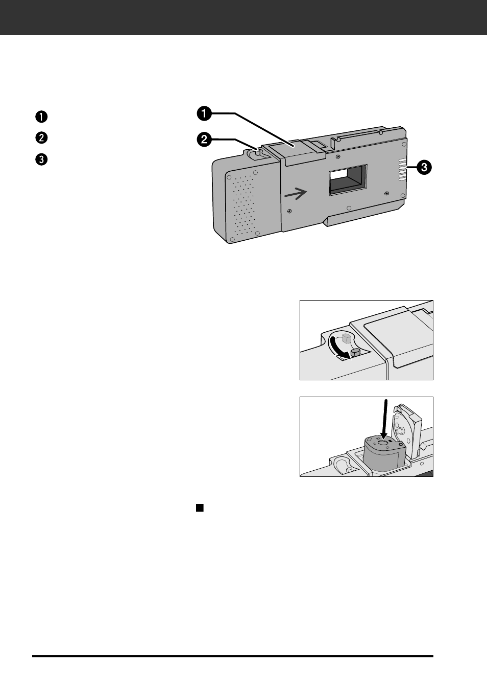 Names of parts loading the aps adapter | Konica Minolta F-2900 User Manual | Page 60 / 85