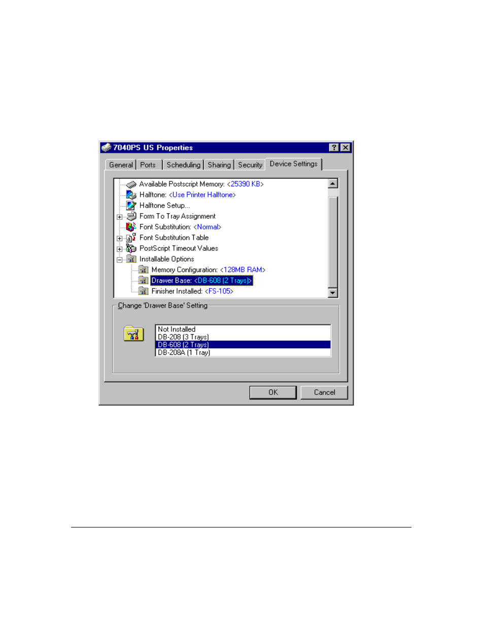 Printer driver screens | Konica Minolta IP-411 User Manual | Page 140 / 241