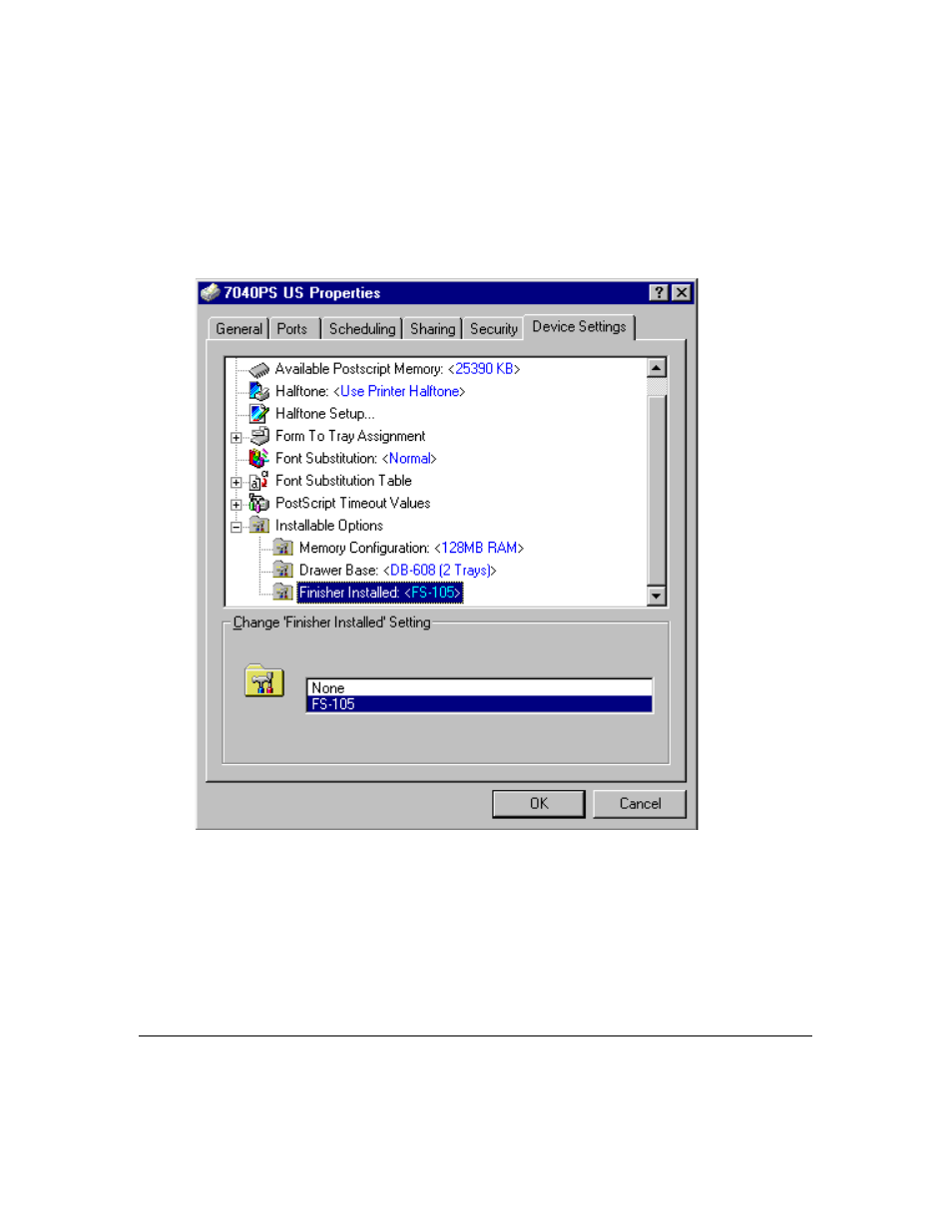 Printer driver screens | Konica Minolta IP-411 User Manual | Page 141 / 241