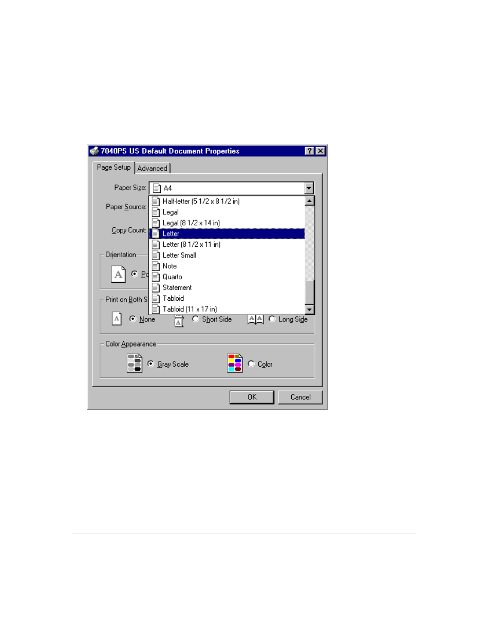 Printer driver screens | Konica Minolta IP-411 User Manual | Page 142 / 241