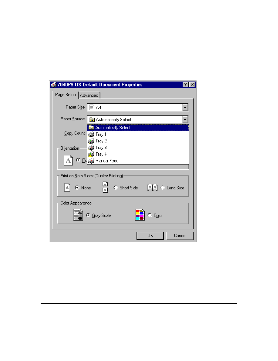 Printer driver screens | Konica Minolta IP-411 User Manual | Page 143 / 241