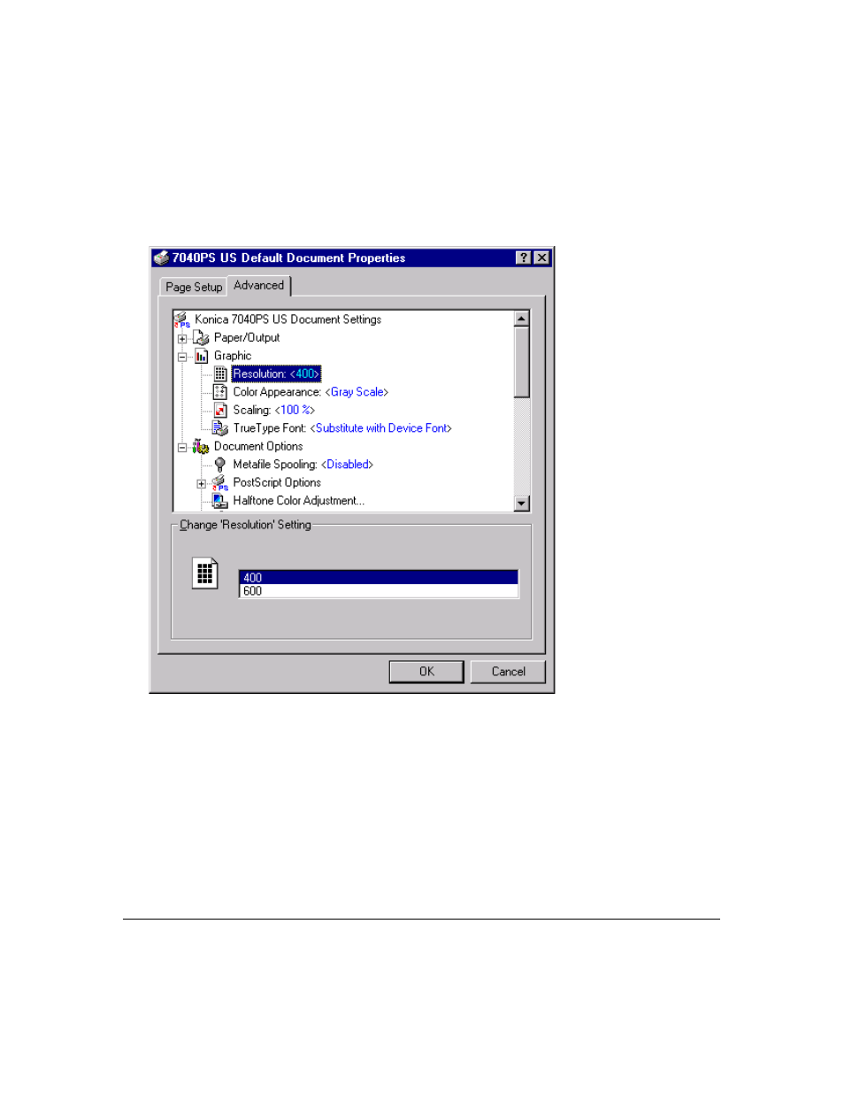 Printer driver screens | Konica Minolta IP-411 User Manual | Page 149 / 241