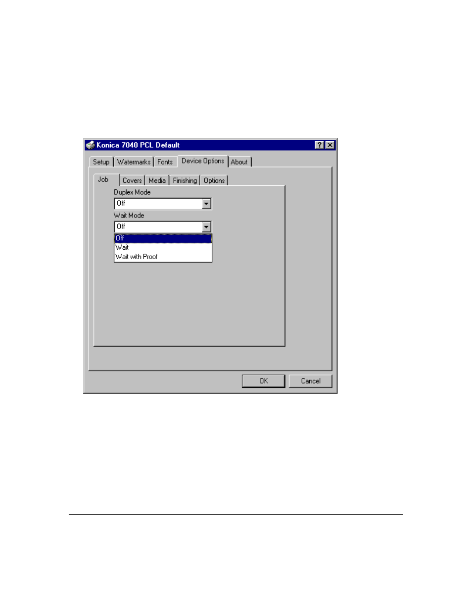 Printer driver screens | Konica Minolta IP-411 User Manual | Page 179 / 241