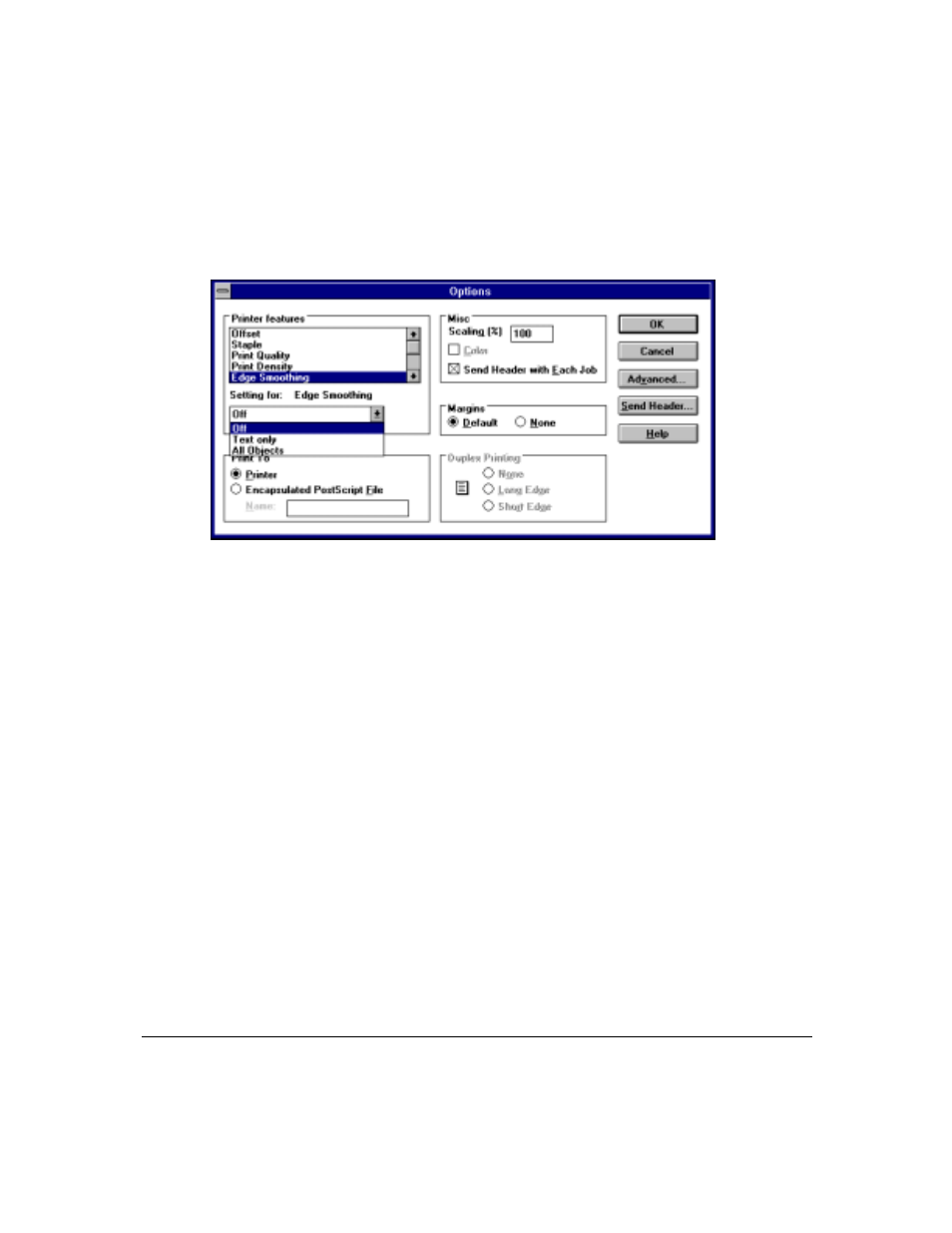 Printer driver screens | Konica Minolta IP-411 User Manual | Page 42 / 241