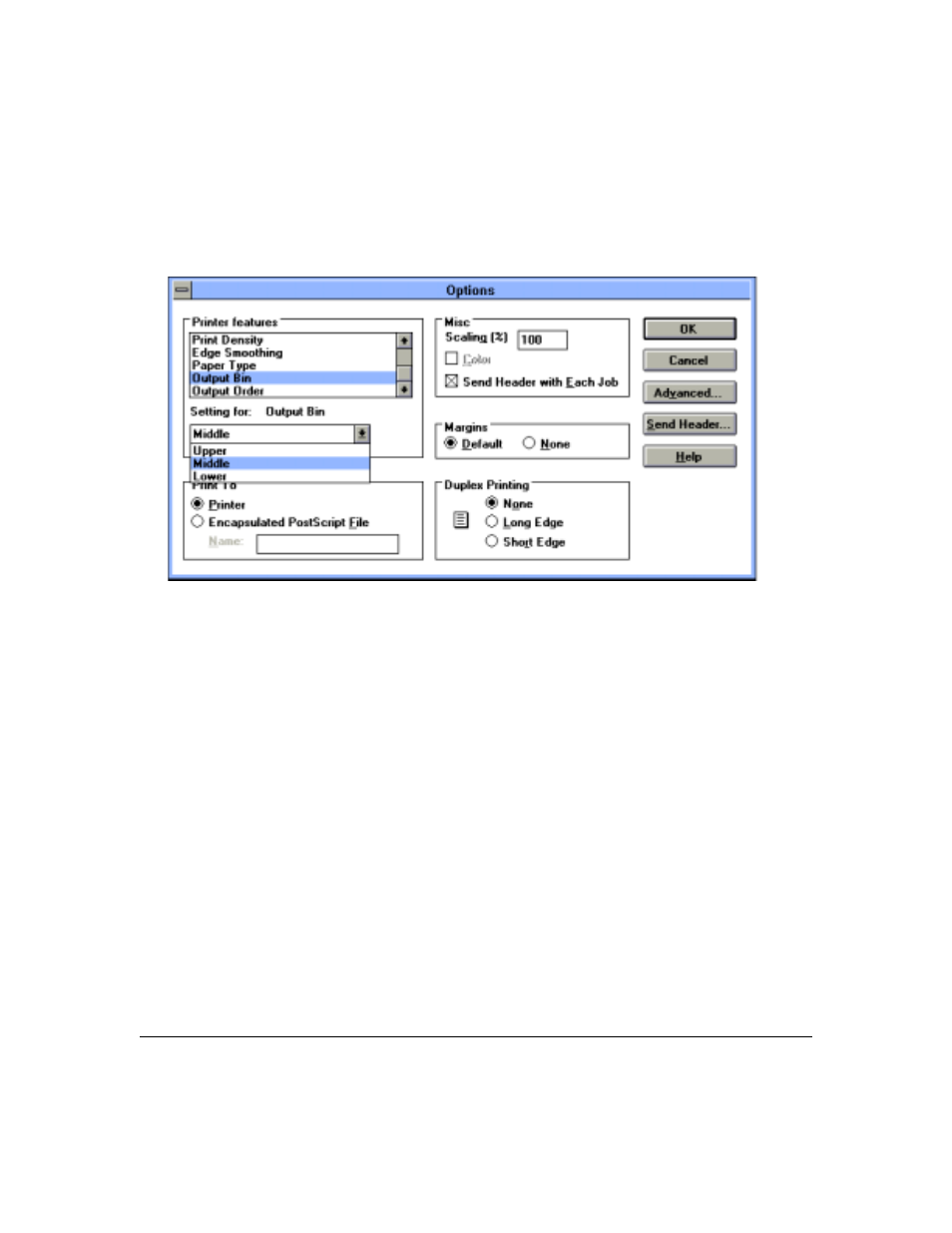 Printer driver screens | Konica Minolta IP-411 User Manual | Page 43 / 241