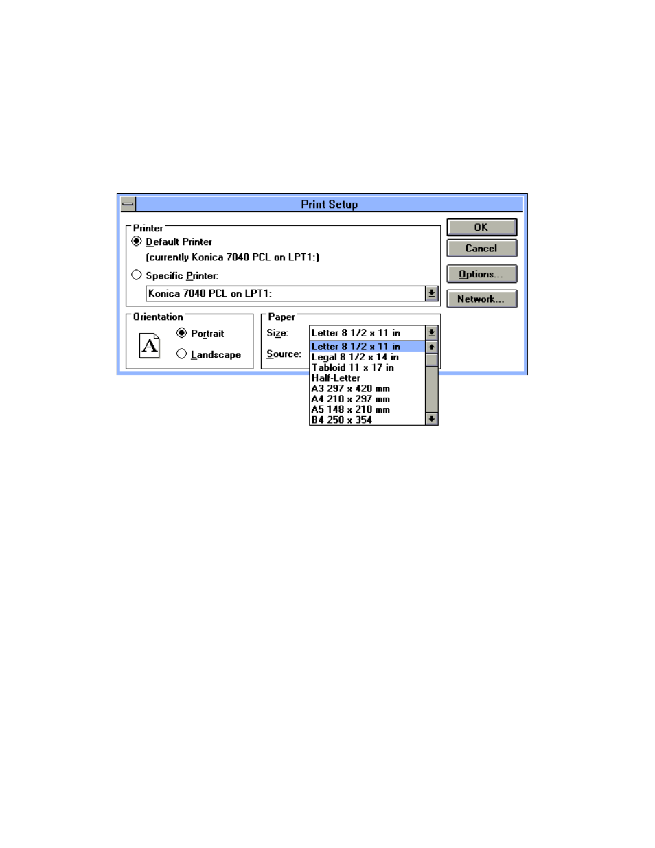 Printer driver screens | Konica Minolta IP-411 User Manual | Page 48 / 241