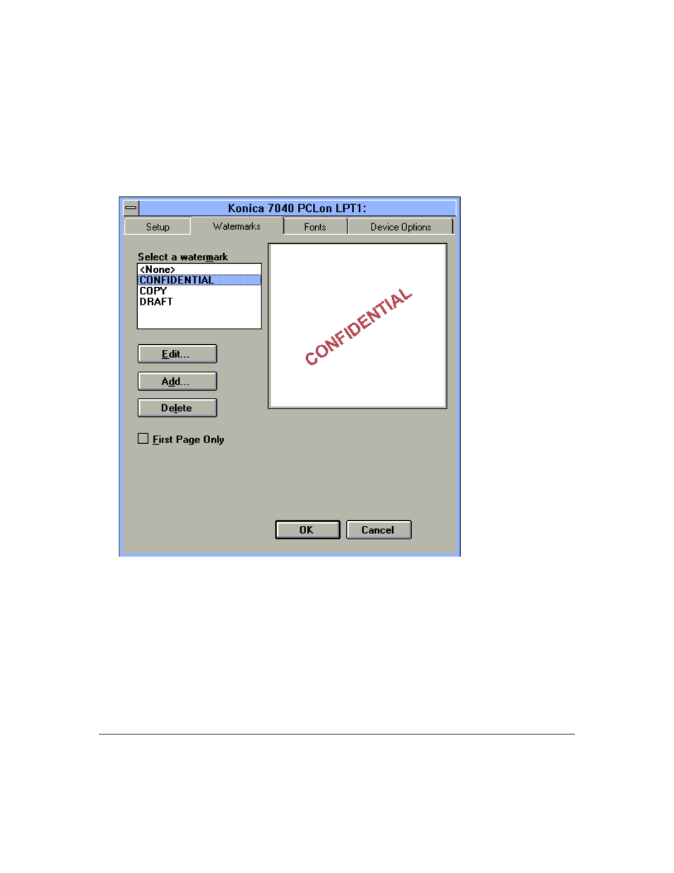 Printer driver screens | Konica Minolta IP-411 User Manual | Page 51 / 241