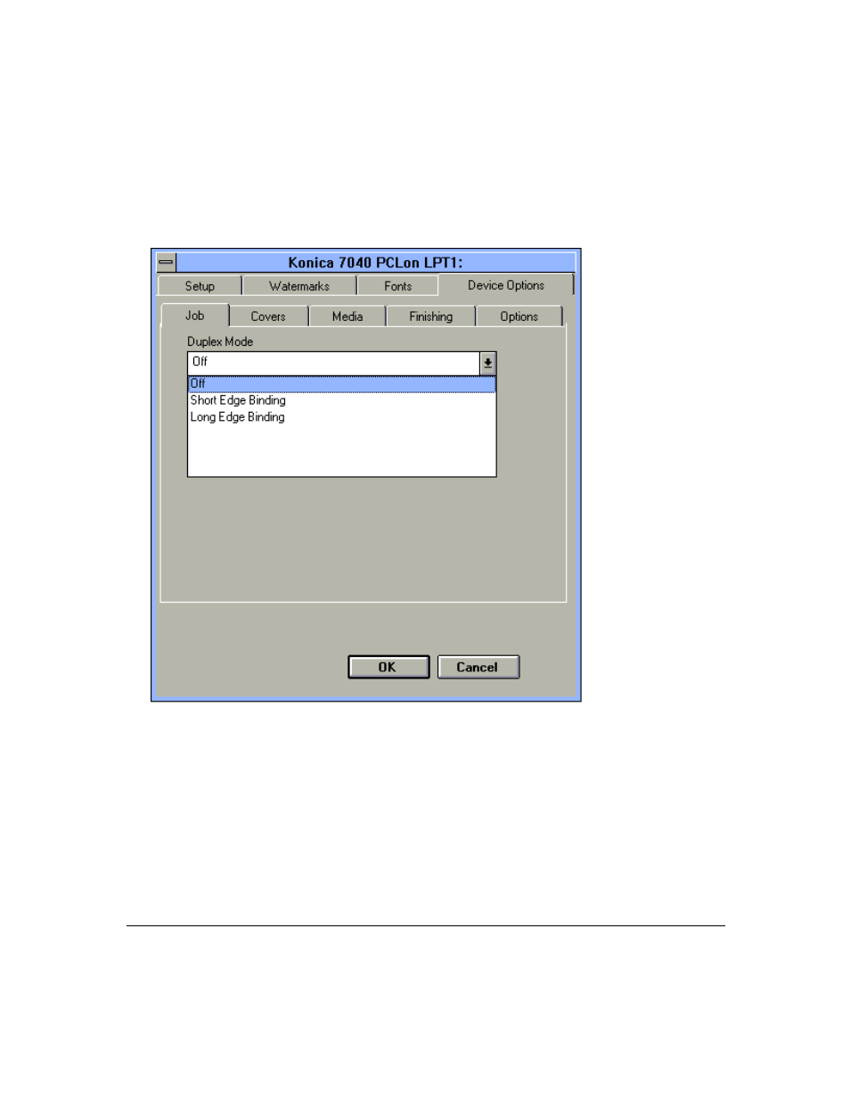 Printer driver screens | Konica Minolta IP-411 User Manual | Page 58 / 241