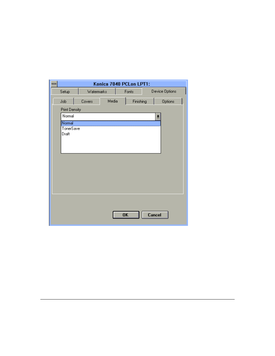 Printer driver screens | Konica Minolta IP-411 User Manual | Page 67 / 241