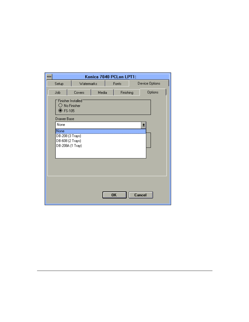 Printer driver screens | Konica Minolta IP-411 User Manual | Page 72 / 241