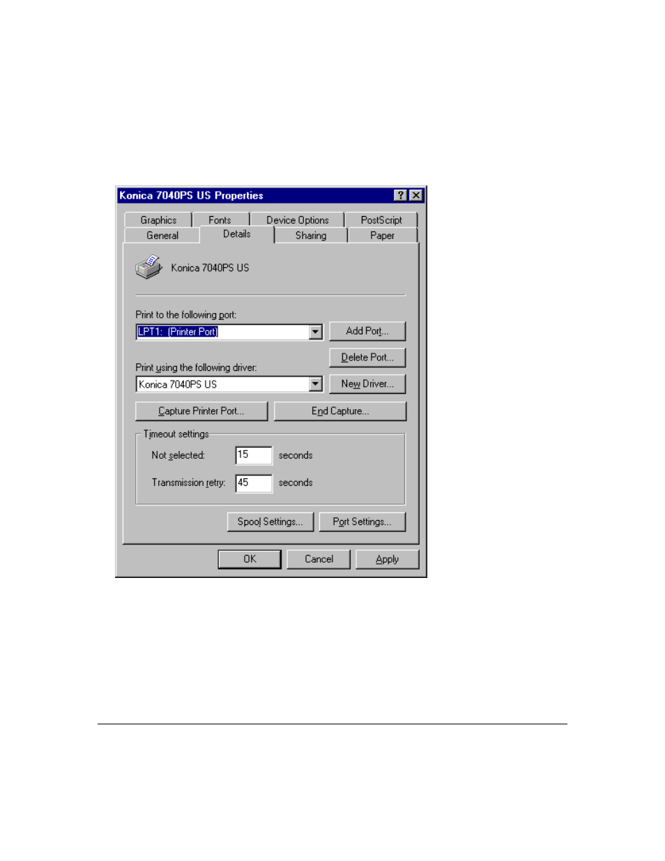 Printer driver screens | Konica Minolta IP-411 User Manual | Page 79 / 241