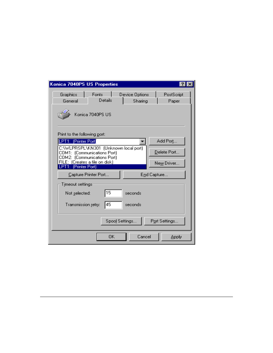 Printer driver screens | Konica Minolta IP-411 User Manual | Page 80 / 241