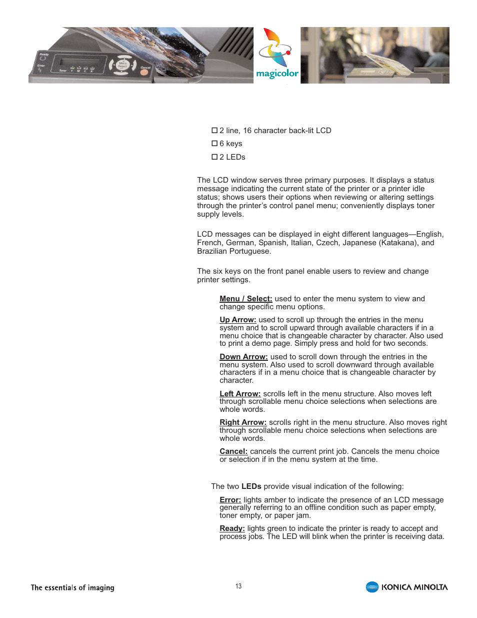 Konica Minolta 5440 DL User Manual | Page 17 / 40