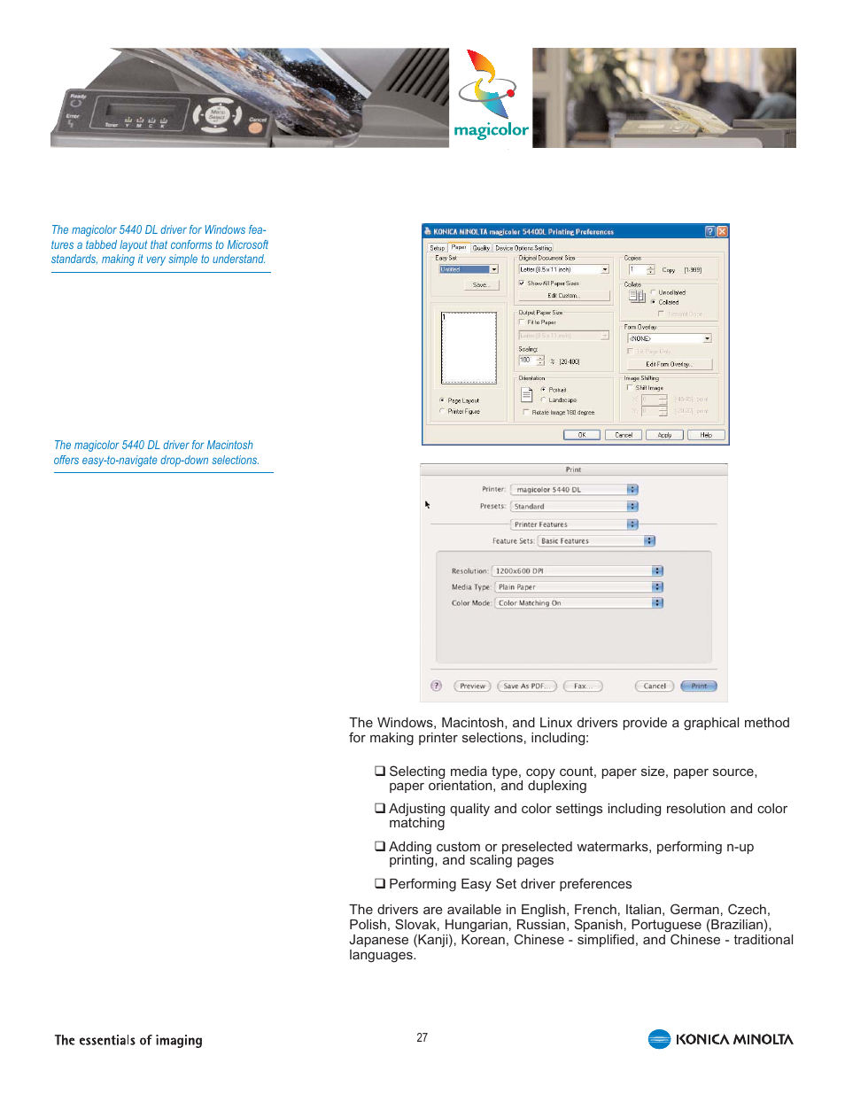 Konica Minolta 5440 DL User Manual | Page 31 / 40