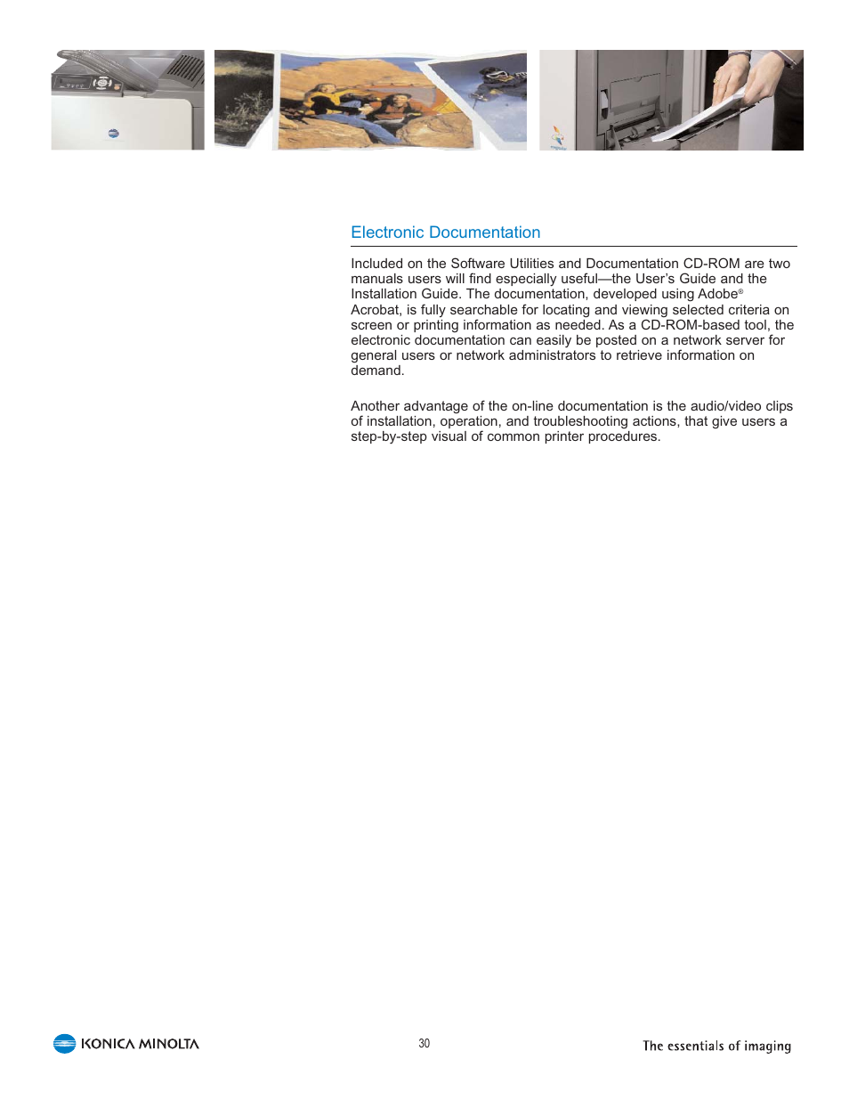 Electronic documentation | Konica Minolta 5440 DL User Manual | Page 34 / 40