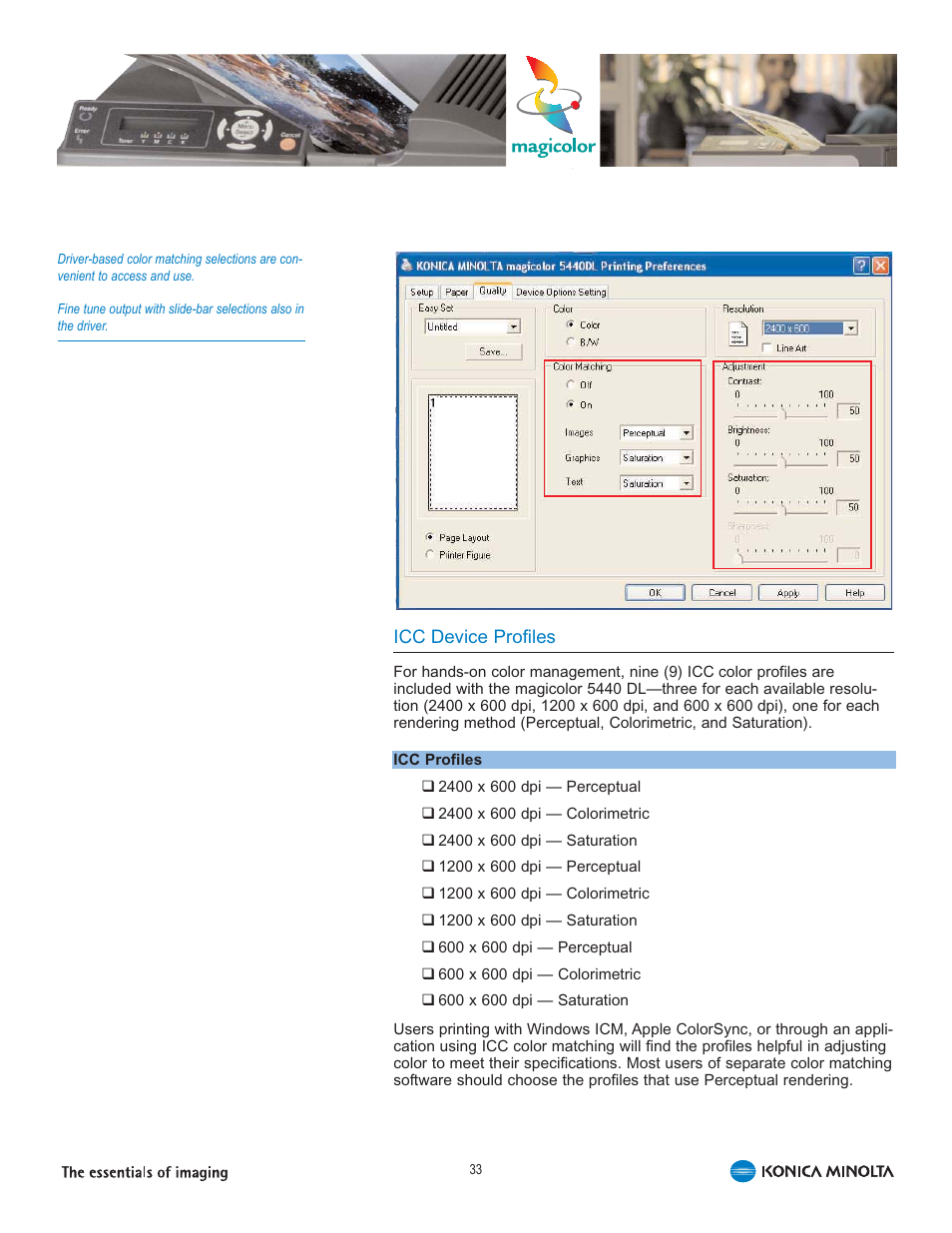 Konica Minolta 5440 DL User Manual | Page 37 / 40