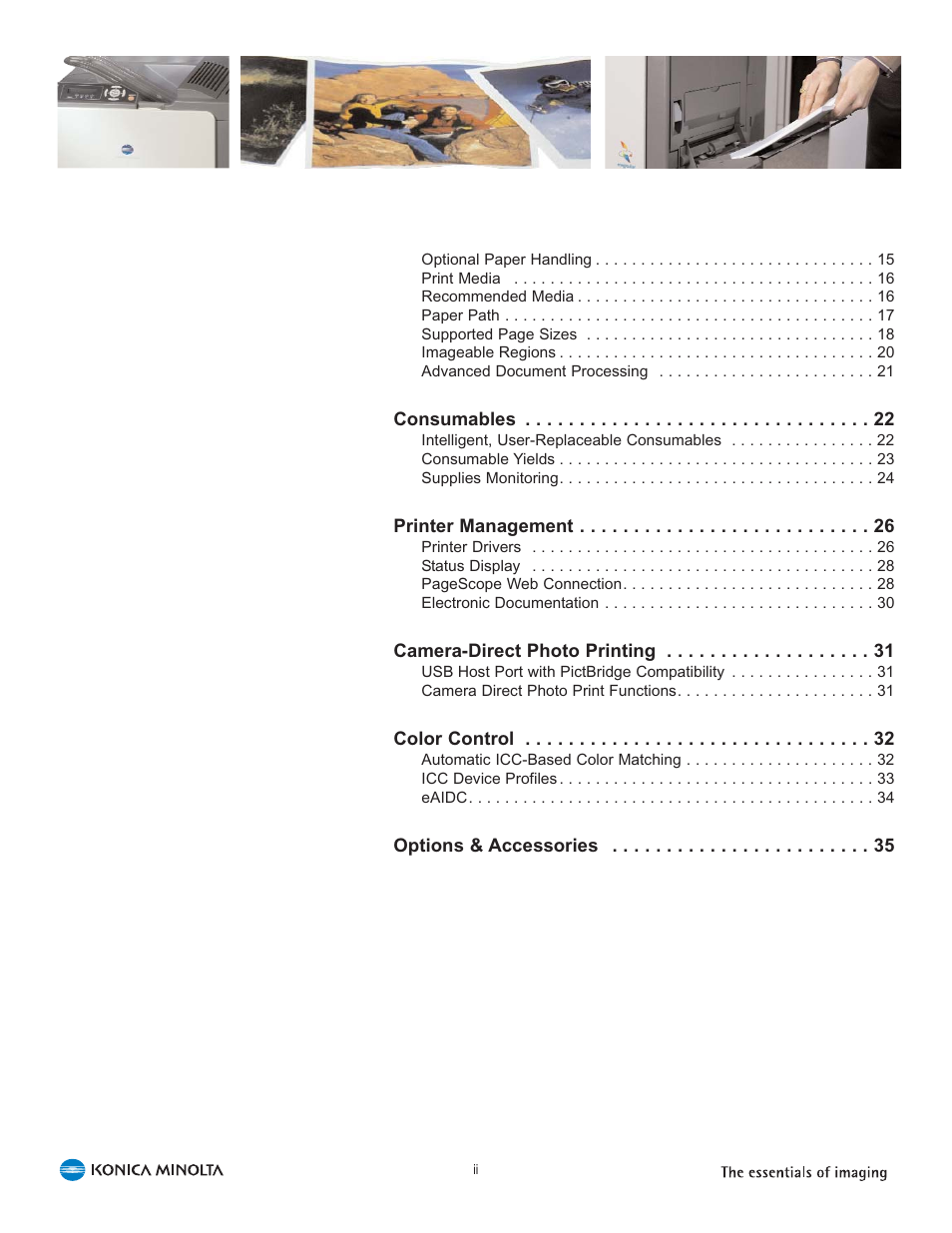 Konica Minolta 5440 DL User Manual | Page 4 / 40