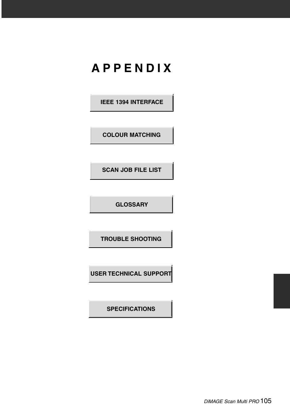 Appendix, Read this section if necessary | Konica Minolta DiMAGE Scan Multi PRO User Manual | Page 105 / 129