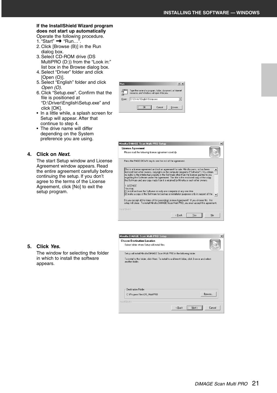 Konica Minolta DiMAGE Scan Multi PRO User Manual | Page 21 / 129