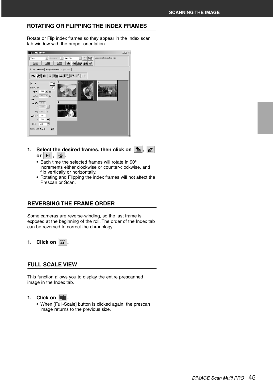 Konica Minolta DiMAGE Scan Multi PRO User Manual | Page 45 / 129