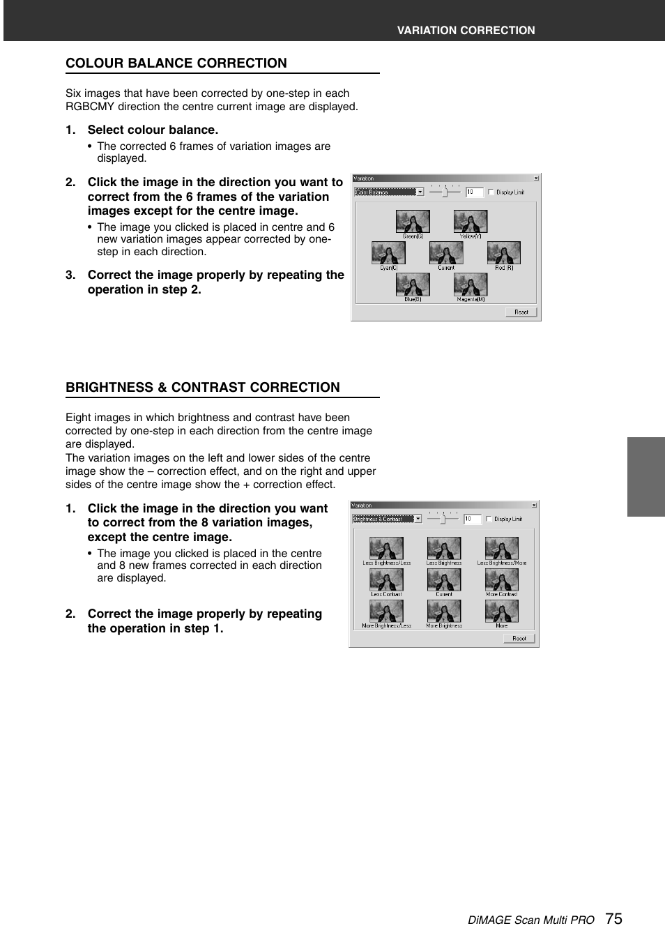 Konica Minolta DiMAGE Scan Multi PRO User Manual | Page 75 / 129