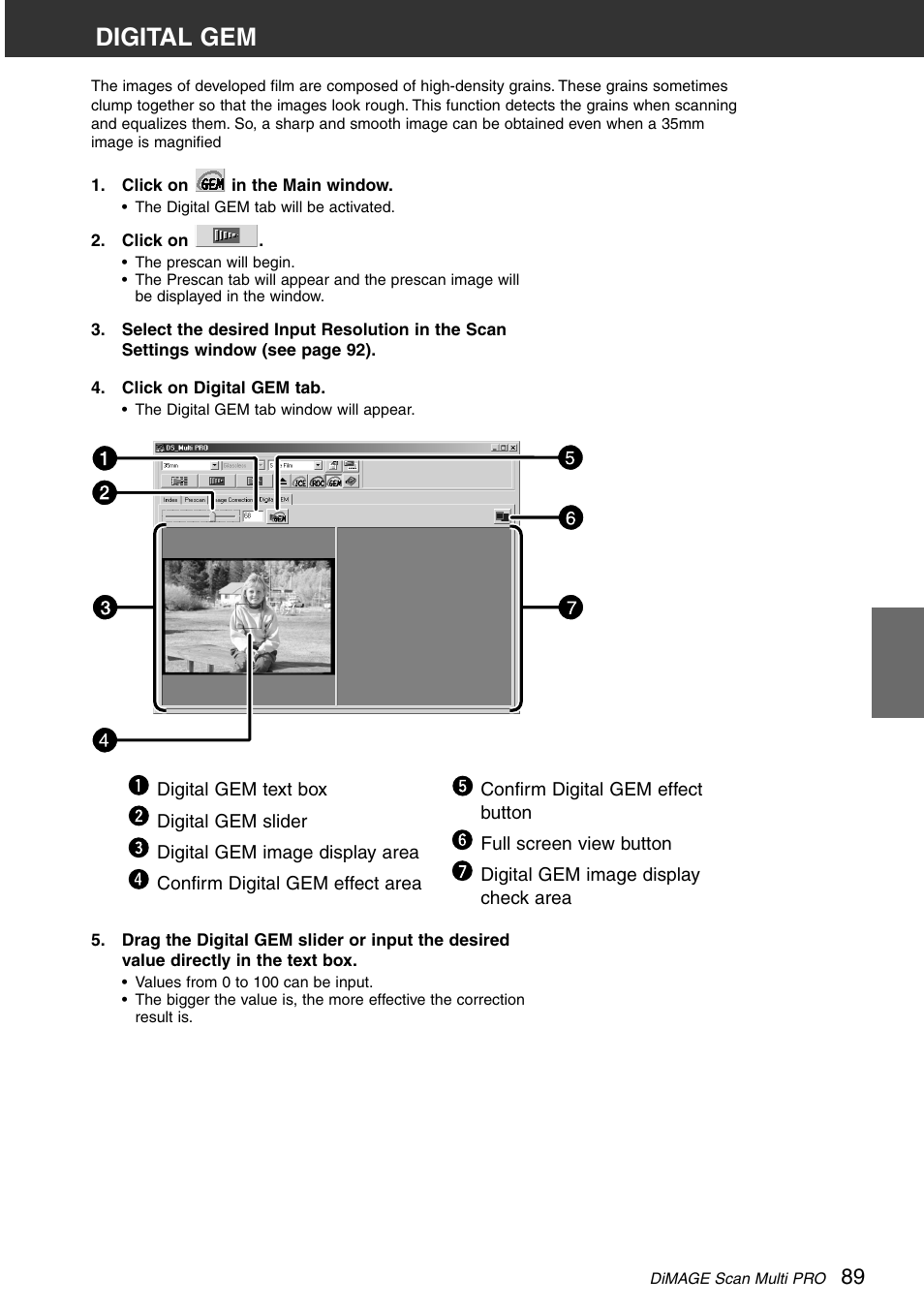 Digital gem | Konica Minolta DiMAGE Scan Multi PRO User Manual | Page 89 / 129