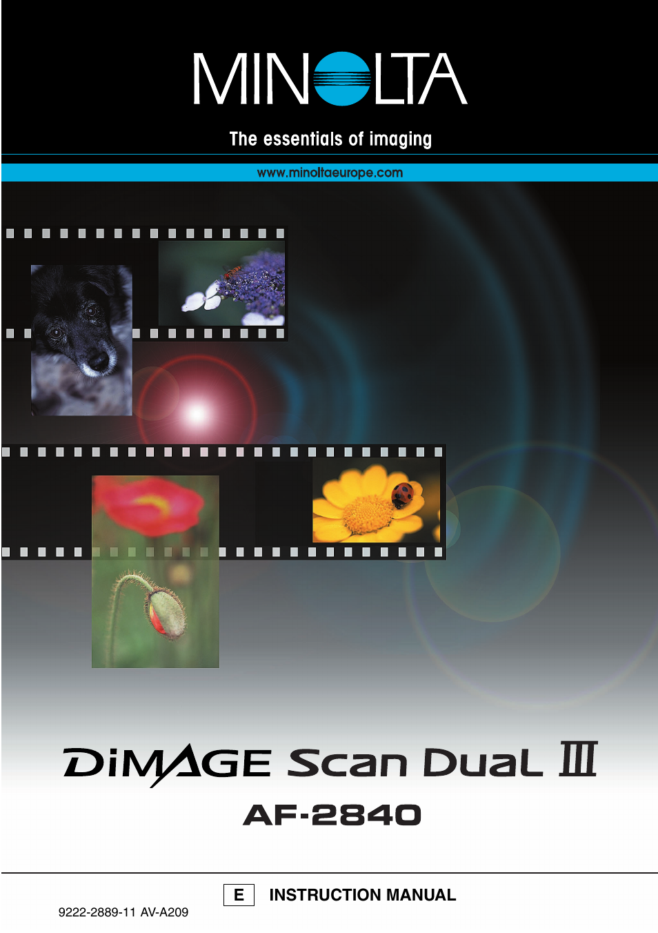 Konica Minolta DiMAGE Scan Dual III AF-2840 User Manual | 92 pages