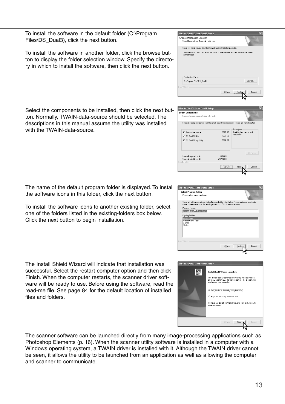 Konica Minolta DiMAGE Scan Dual III AF-2840 User Manual | Page 13 / 92