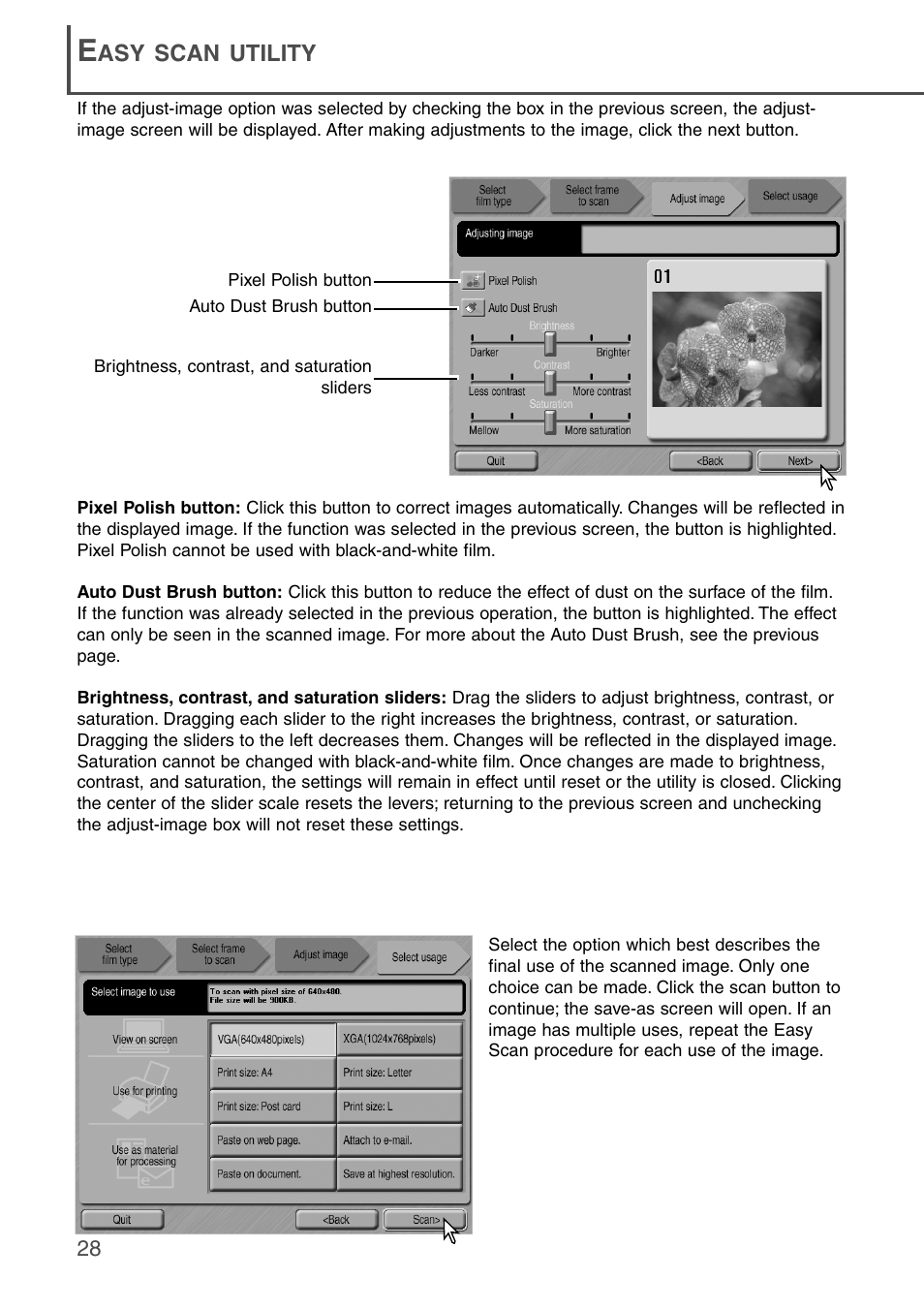 Konica Minolta DiMAGE Scan Dual III AF-2840 User Manual | Page 28 / 92