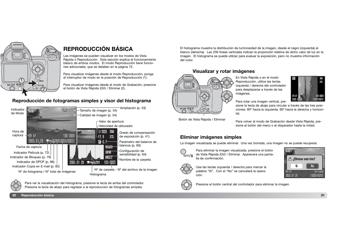 Reproducción básica | Konica Minolta DIMAGE Z5 User Manual | Page 16 / 66