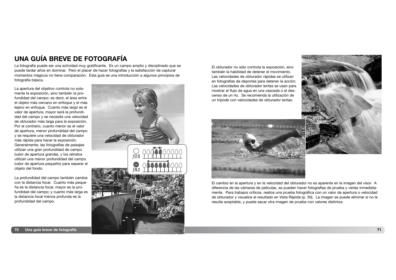 Una guía breve de fotografía | Konica Minolta DIMAGE Z5 User Manual | Page 36 / 66