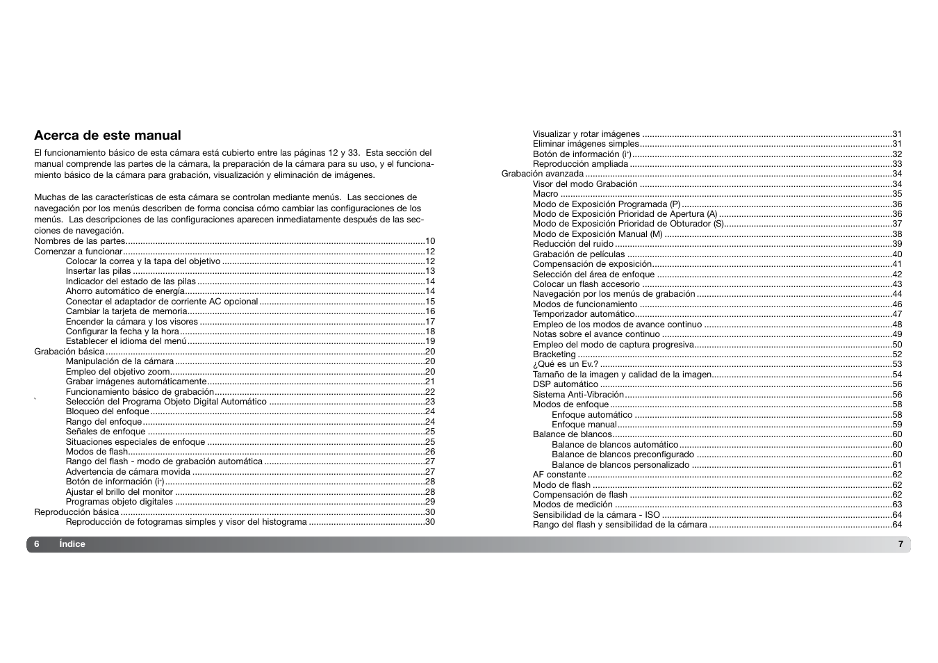 Acerca de este manual | Konica Minolta DIMAGE Z5 User Manual | Page 4 / 66