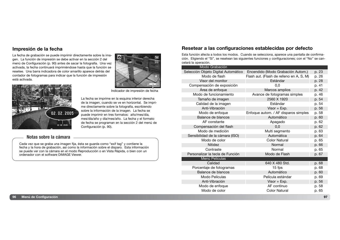 Konica Minolta DIMAGE Z5 User Manual | Page 49 / 66