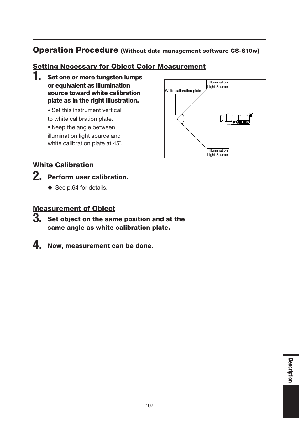 Operation procedure | Konica Minolta Chroma Meter CS-200 User Manual | Page 109 / 124
