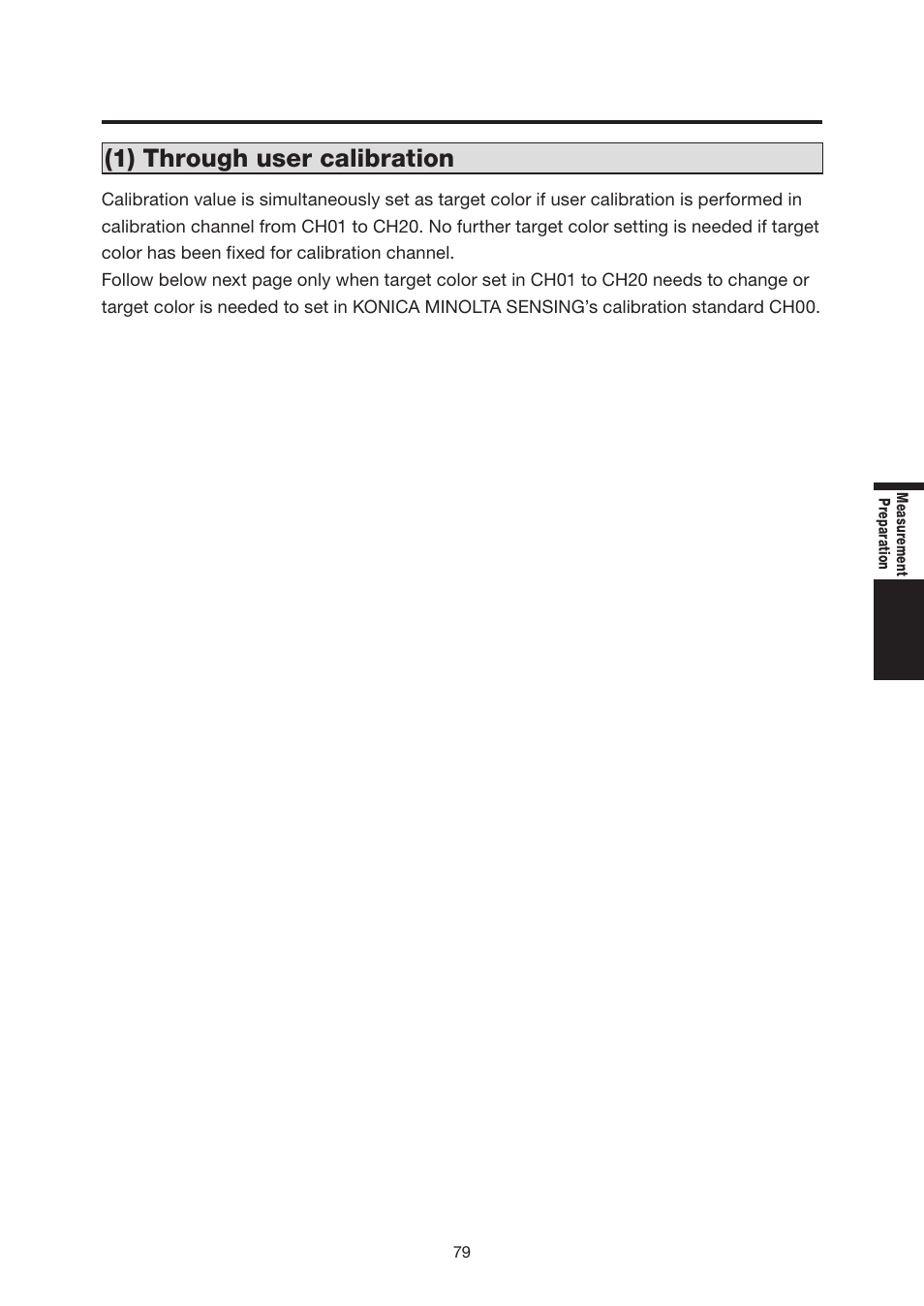 1) through user calibration | Konica Minolta Chroma Meter CS-200 User Manual | Page 81 / 124