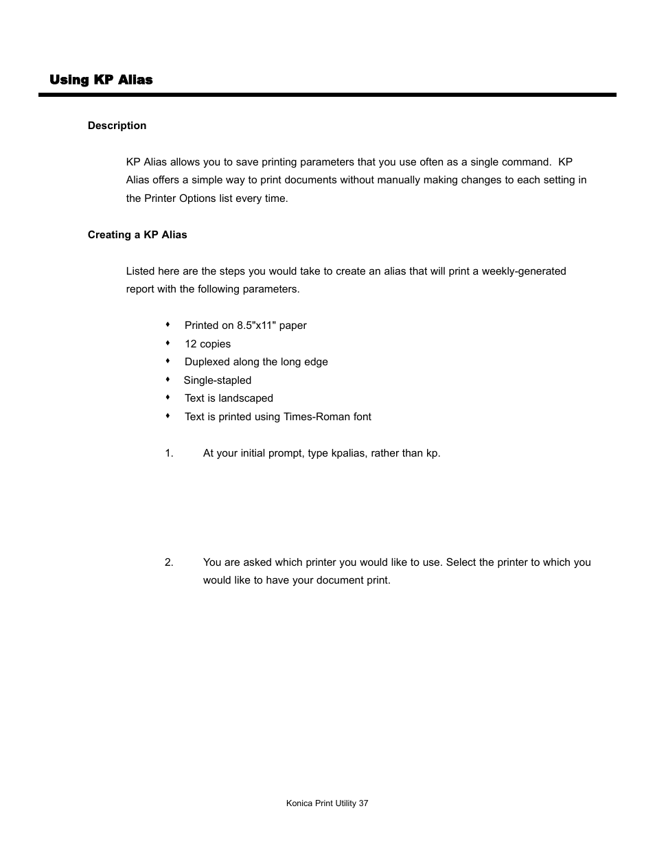 Konica Minolta Konica Print Utility KP User Manual | Page 40 / 52