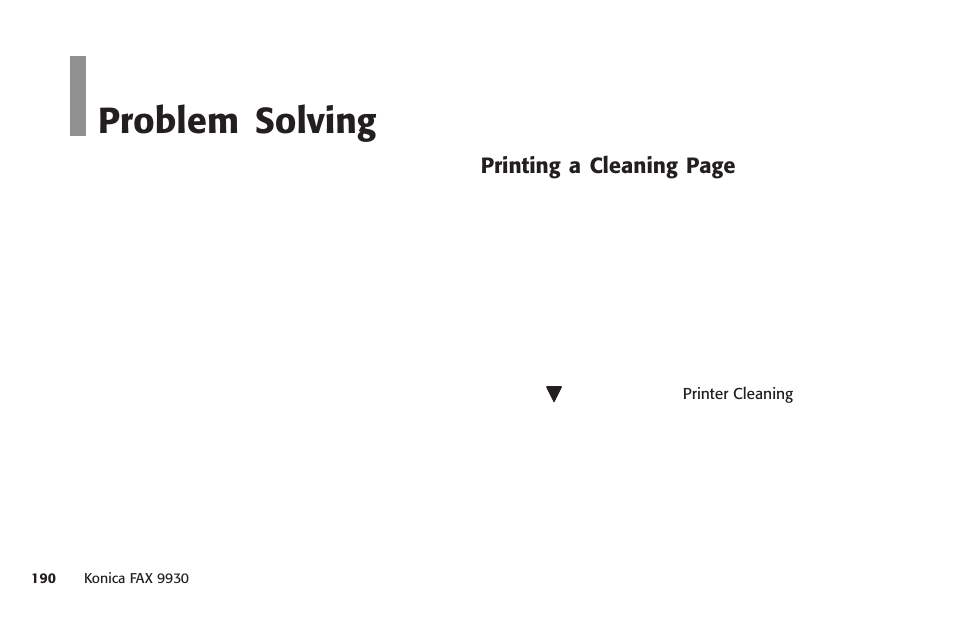 Overview, Problem solving | Konica Minolta Fax 9930 User Manual | Page 205 / 249