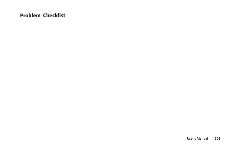 Problem checklist | Konica Minolta Fax 9930 User Manual | Page 216 / 249