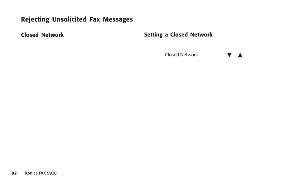 Rejecting unsolicited fax messages | Konica Minolta Fax 9930 User Manual | Page 97 / 249