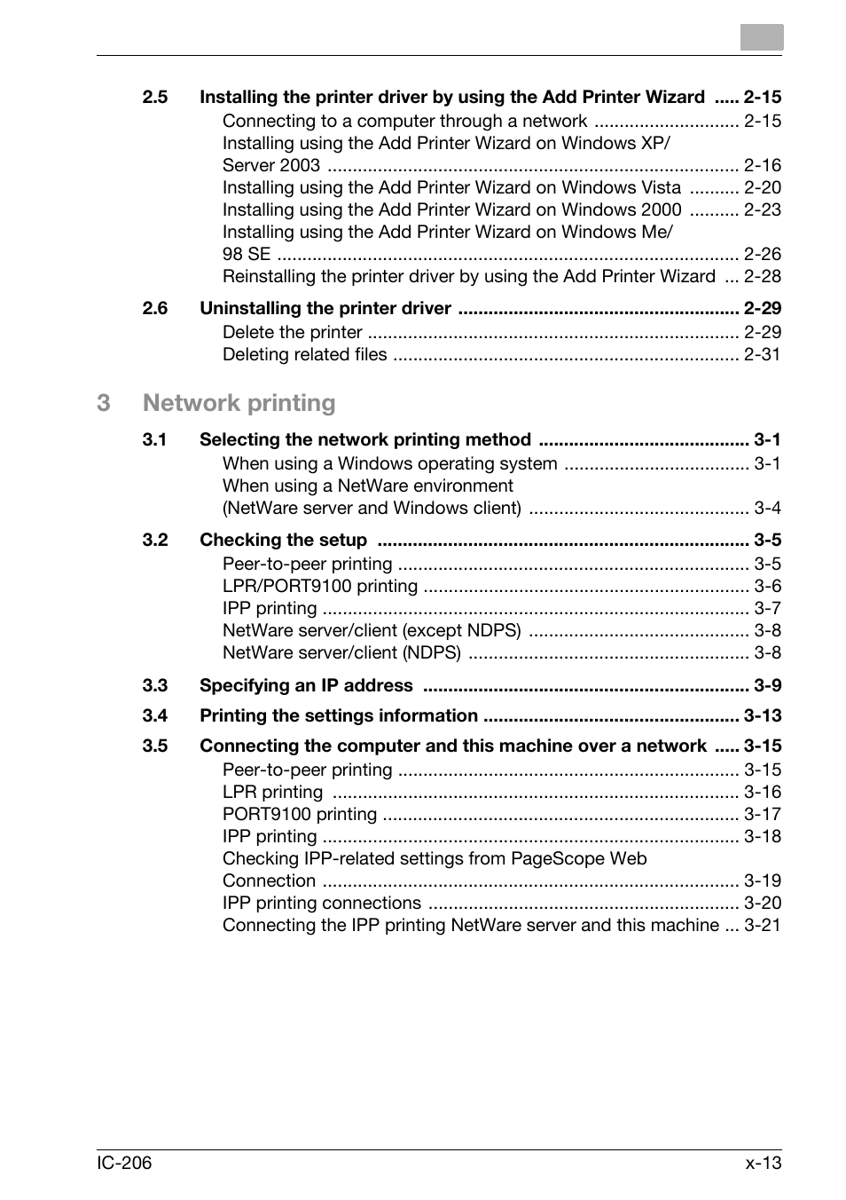 3network printing | Konica Minolta bizhub 163 User Manual | Page 14 / 362