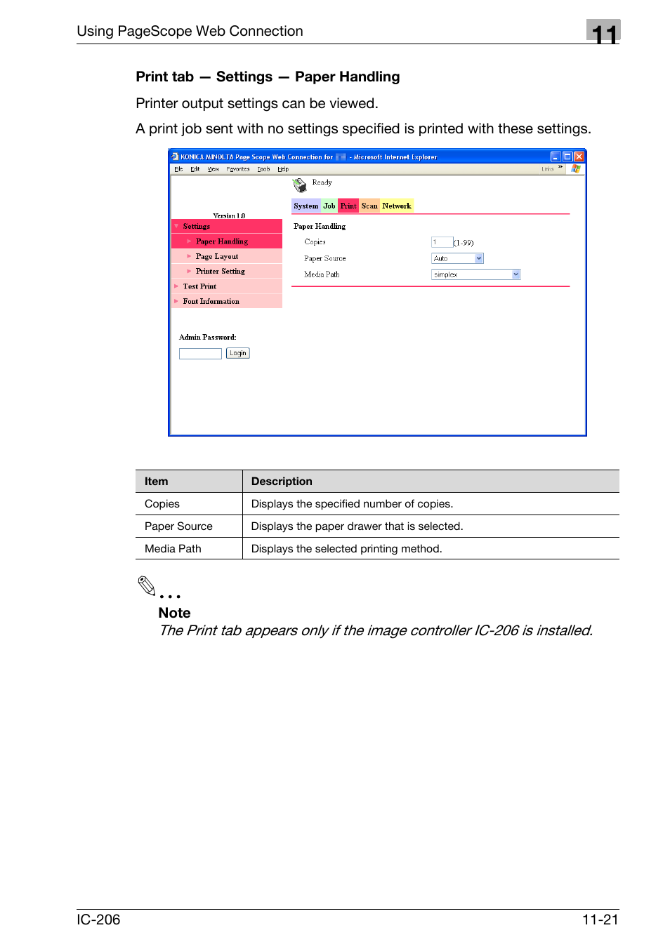 Print tab - settings - paper handling, Print tab — settings — paper handling -21 | Konica Minolta bizhub 163 User Manual | Page 298 / 362