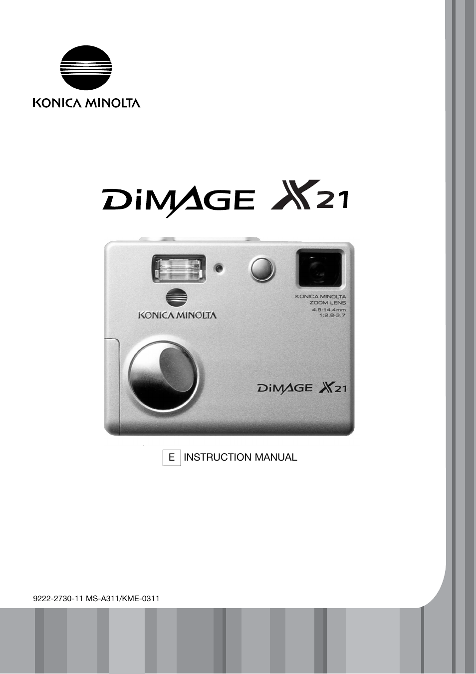 Konica Minolta DiMAGE X21 User Manual | 112 pages