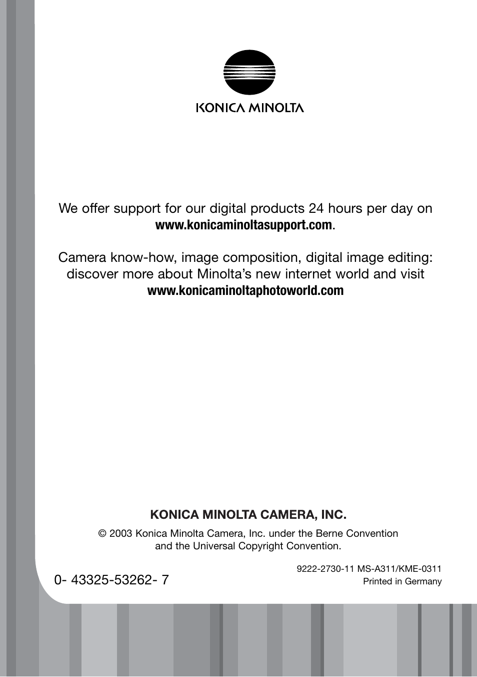Konica Minolta DiMAGE X21 User Manual | Page 112 / 112