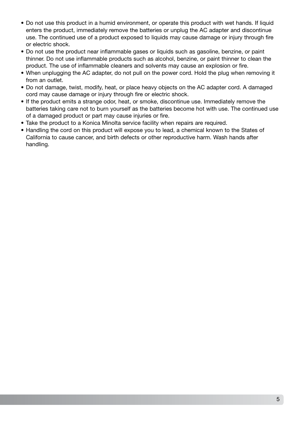 Konica Minolta DiMAGE X21 User Manual | Page 5 / 112