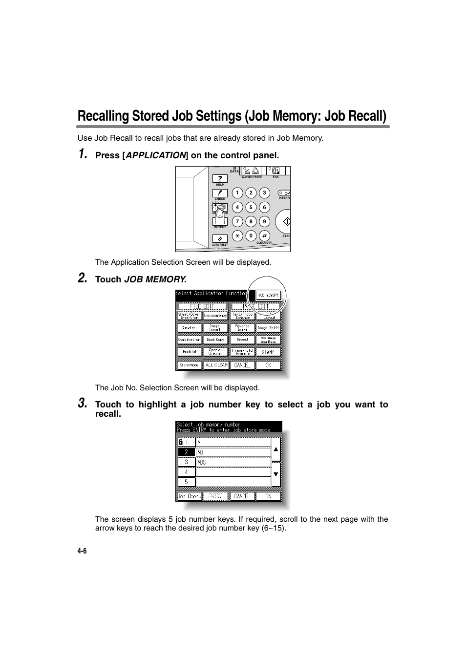 Press [ application ] on the control panel | Konica Minolta 7130 User Manual | Page 102 / 294